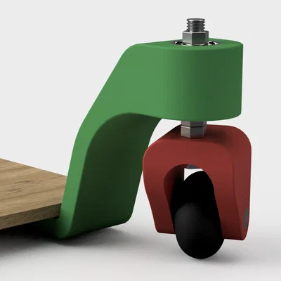 Bánh xe xoay 360 độ (Caster Wheel) tự in 3D cho nội thất