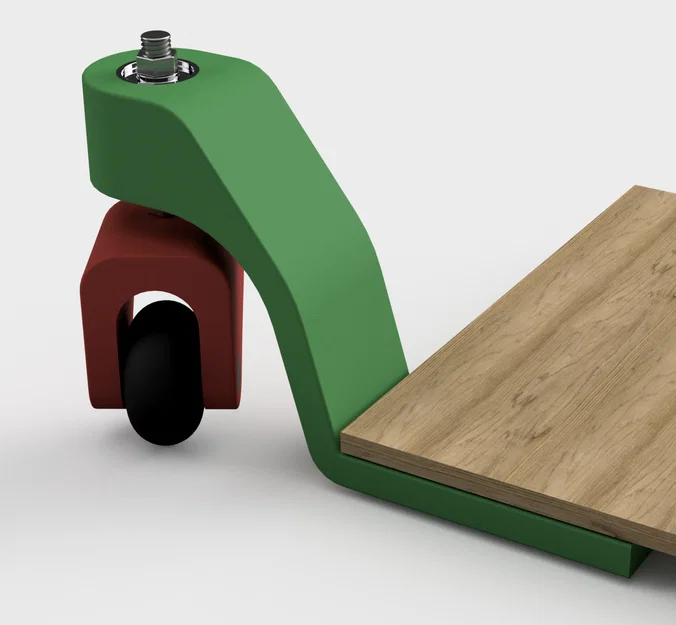 Bánh xe xoay 360 độ (Caster Wheel) tự in 3D cho nội thất - Image 2