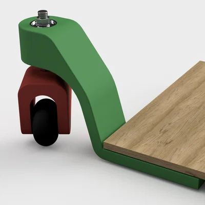 Bánh xe xoay 360 độ (Caster Wheel) tự in 3D cho nội thất