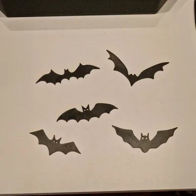 Bộ mô hình dơi 2D trang trí Halloween ấn tượng