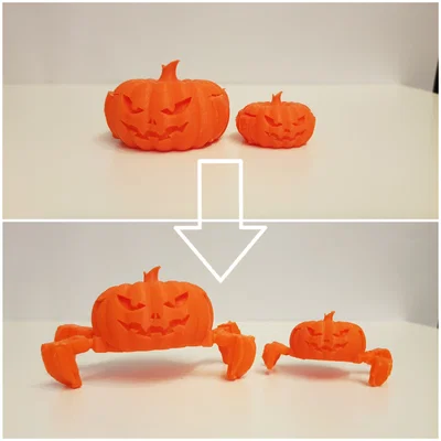 Bí Ngô Có Chân (Pumpkin with legs) dạng articulated