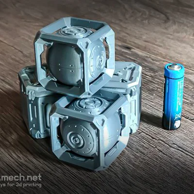 Mô hình hộp năng lượng Sci-Fi 3D (Scifi Box Sphere Container)