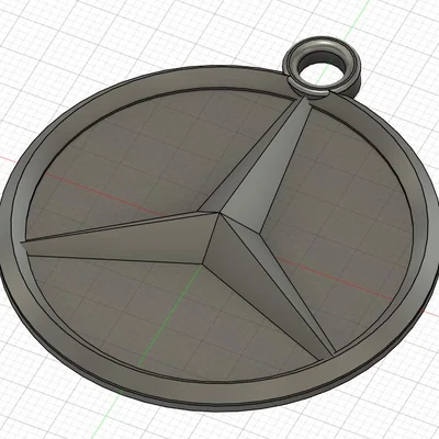 Móc khóa logo Mercedes (Mercedes Logo Keychain)