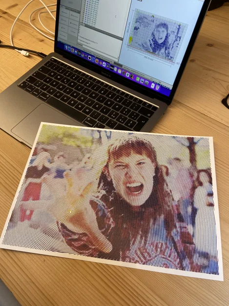 Nghệ thuật Pen Plotter tạo sinh CNC Arduino, cắt vinyl & stickers - Image 5