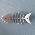 Móc treo tường hình xương cá độc đáo - File in 3D trang trí nhà cửa - Thumbnail 2