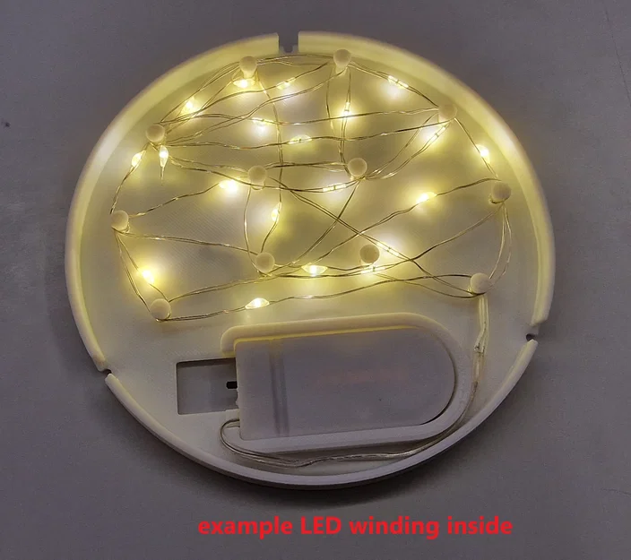 Trang trí Giáng Sinh nhiều lớp kèm đèn nền LED (3 tùy chọn gắn) - Image 2