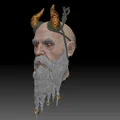 Mô hình 3D đầu nhân vật Mimir từ God of War Ragnarok siêu chi tiết - Thumbnail 2