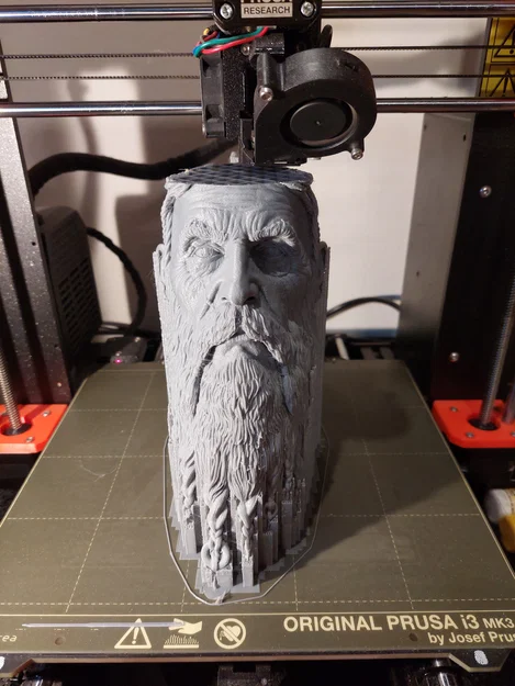 Mô hình 3D đầu nhân vật Mimir từ God of War Ragnarok siêu chi tiết - Image 7