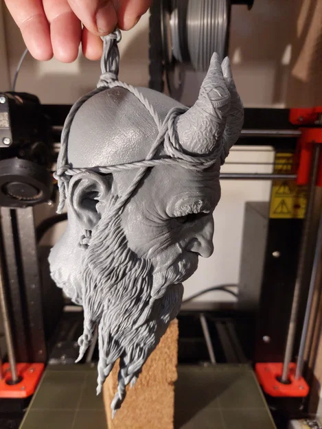 Mô hình 3D đầu nhân vật Mimir từ God of War Ragnarok siêu chi tiết - Image 9