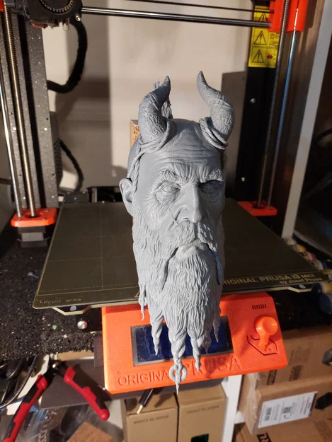 Mô hình 3D đầu nhân vật Mimir từ God of War Ragnarok siêu chi tiết - Image 10