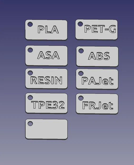 Filament sample – Mẫu thẻ sample filament có chữ - Image 4