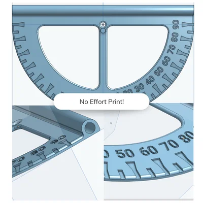 Clinometer (Dụng cụ đo góc nghiêng) in 3D cho bài học lượng giác
