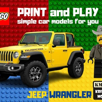 Mô hình in 3D LEGO Jeep Wrangler độc đáo, dễ lắp ráp