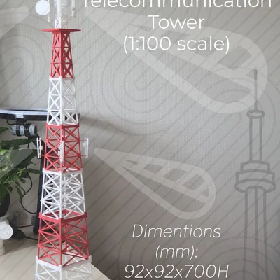 Tháp Viễn Thông (Telecommunication Tower) tỷ lệ 1:100