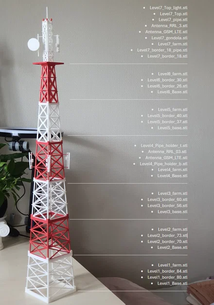 Tháp Viễn Thông (Telecommunication Tower) tỷ lệ 1:100 - Image 10