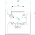 Giá đỡ pin Einhell 18V bản dài (Einhell 18V Batteryholder Long) - Thumbnail 2