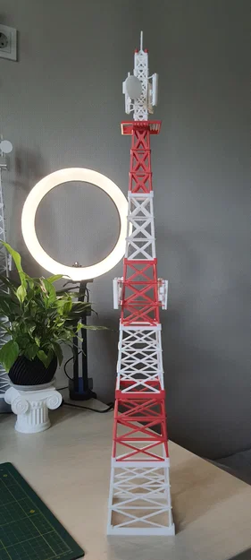 Tháp Viễn Thông (Telecommunication Tower) tỷ lệ 1:100 - Image 13