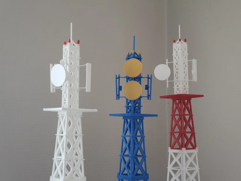 Tháp Viễn Thông (Telecommunication Tower) tỷ lệ 1:100 - Image 14