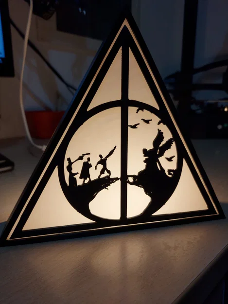 Đèn Harry Potter – Biểu tượng Deathly Hallows (LAMP) - Image 1