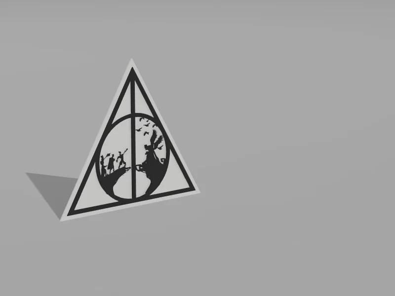 Đèn Harry Potter – Biểu tượng Deathly Hallows (LAMP) - Image 2