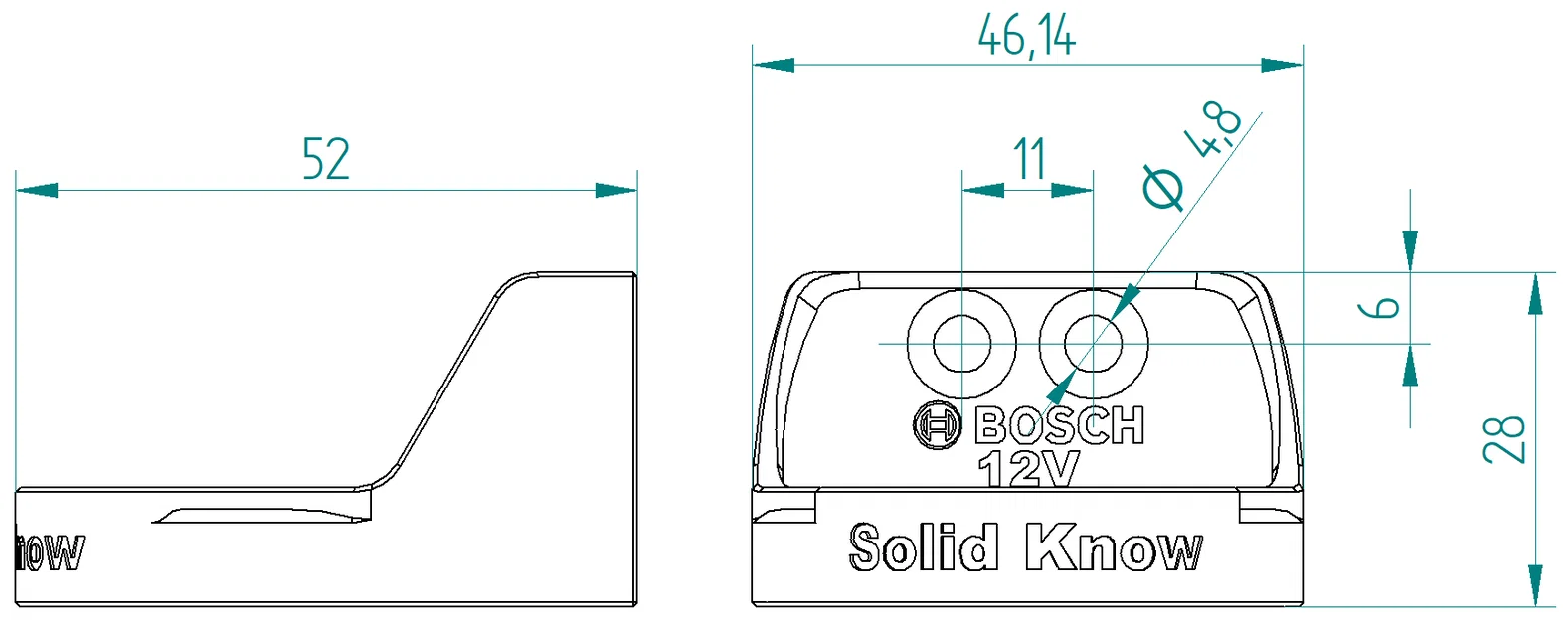 Giá đỡ pin Bosch Professional 12V 2.0Ah (Batteryholder) - Image 3