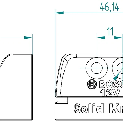 Giá đỡ pin Bosch Professional 12V 2.0Ah (Batteryholder)