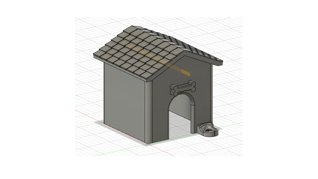 Mô hình nhà cho chó cưng (Dog House) xinh xắn dành cho in 3D - Image 1