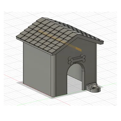 Mô hình nhà cho chó cưng (Dog House) xinh xắn dành cho in 3D