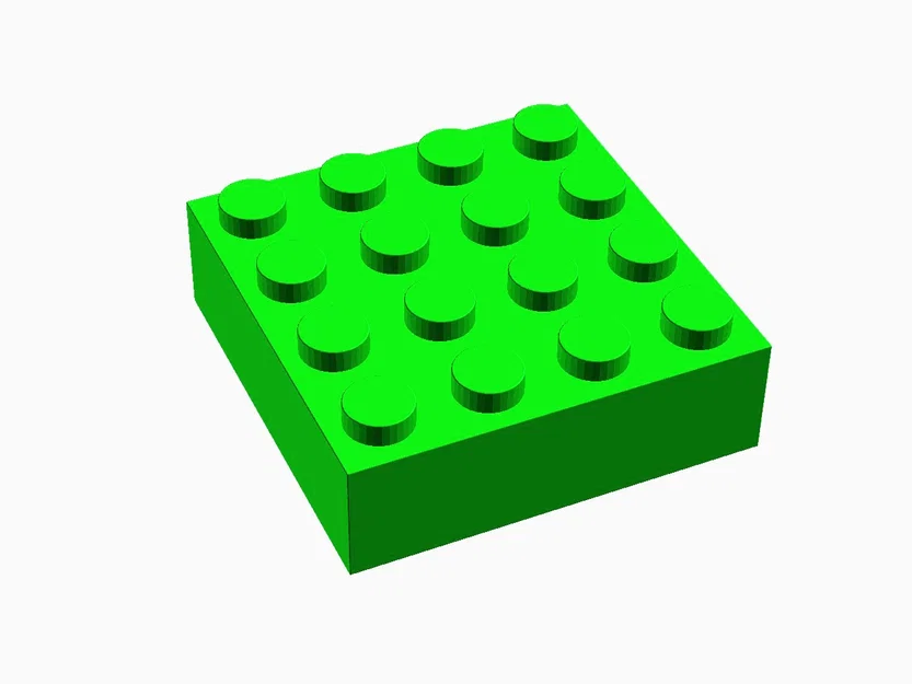 Gạch Lego Brick 4x4 (Tương thích LEGO) – File STL In 3D - Image 1