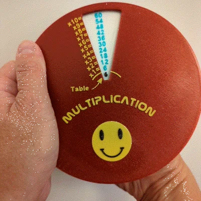 Vòng quay bảng nhân hài hước (The funny multiplication wheel)