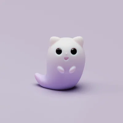 Mô hình 3D Cute Worm Cat - Chú mèo sâu đáng yêu để trang trí