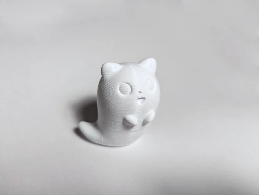 Mô hình 3D Cute Worm Cat - Chú mèo sâu đáng yêu để trang trí - Image 2
