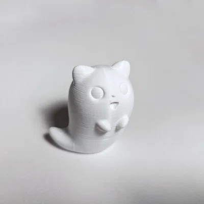 Mô hình 3D Cute Worm Cat - Chú mèo sâu đáng yêu để trang trí