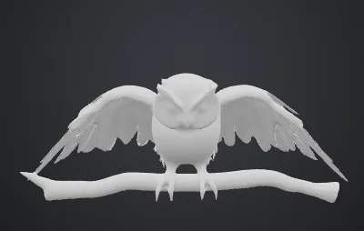Mô hình 3D Cú (Owl) - Image 1