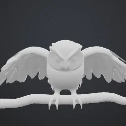 Mô hình 3D Cú (Owl)