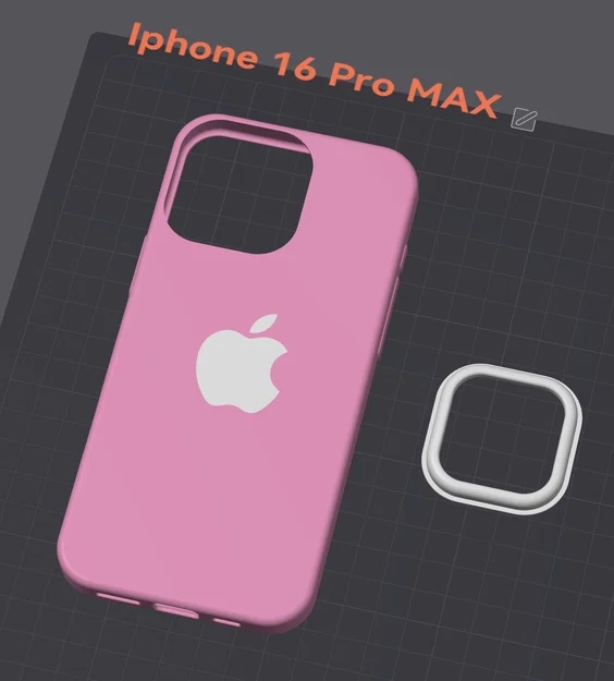 Mẫu ốp lưng bảo vệ iPhone 16 Pro Max in 3D kèm khung camera rời - Image 2