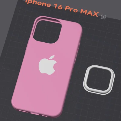 Mẫu ốp lưng bảo vệ iPhone 16 Pro Max in 3D kèm khung camera rời
