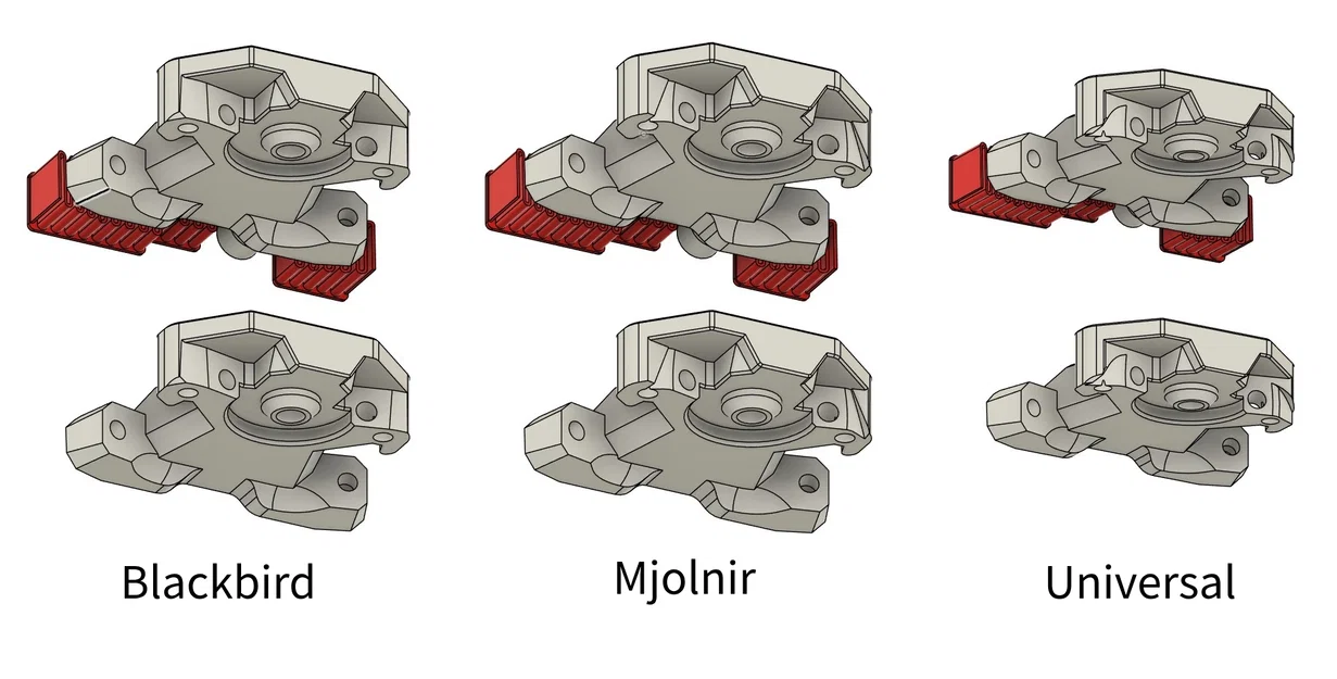 Ngàm Orbiter phẳng Archetype v2 (Blackbird, Mjolnir, Atrocity) - Image 2