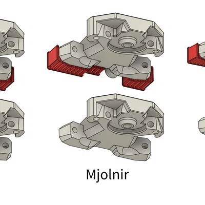Ngàm Orbiter phẳng Archetype v2 (Blackbird, Mjolnir, Atrocity)
