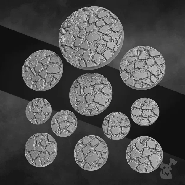 Bộ Đế Trang Trí “Flat Stone” (Decorative Bases Set) - Image 1