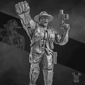 Chỉ Huy Jungle Fighters Commander (28mm) - Thumbnail 1