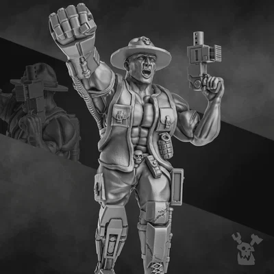 Chỉ Huy Jungle Fighters Commander (28mm)
