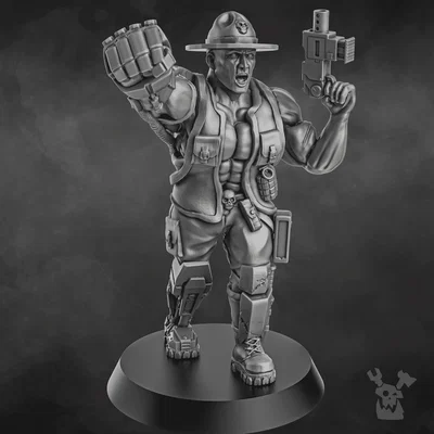 Chỉ Huy Jungle Fighters Commander (28mm)