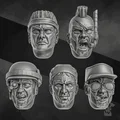 Bộ 5 đầu Jungle Fighters Head Bits “Commandos” (Set x5) - Thumbnail 1