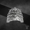 Miếng Giáp Vai Đầu Lâu Gai Nhọn (Skull with Spikes Shoulder Pads) - Thumbnail 1