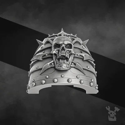 Miếng Giáp Vai Đầu Lâu Gai Nhọn (Skull with Spikes Shoulder Pads)