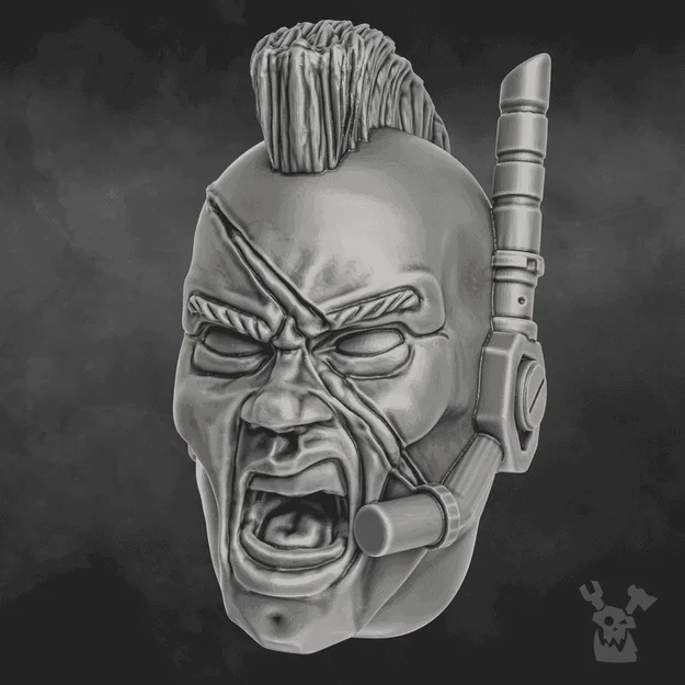 Bộ 5 đầu Jungle Fighters Head Bits “Commandos” (Set x5) - Image 4