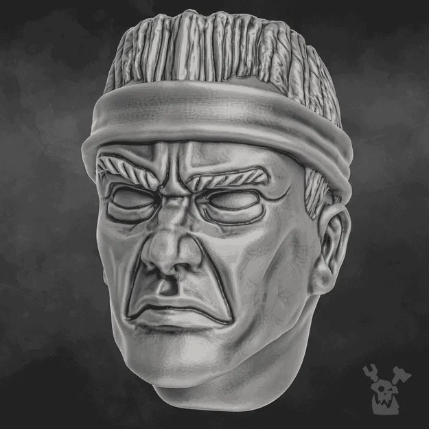 Bộ 5 đầu Jungle Fighters Head Bits “Commandos” (Set x5) - Image 6