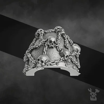 Miếng Giáp Vai Dây Xích Đầu Lâu (Skulls on Chain Shoulder Pads)