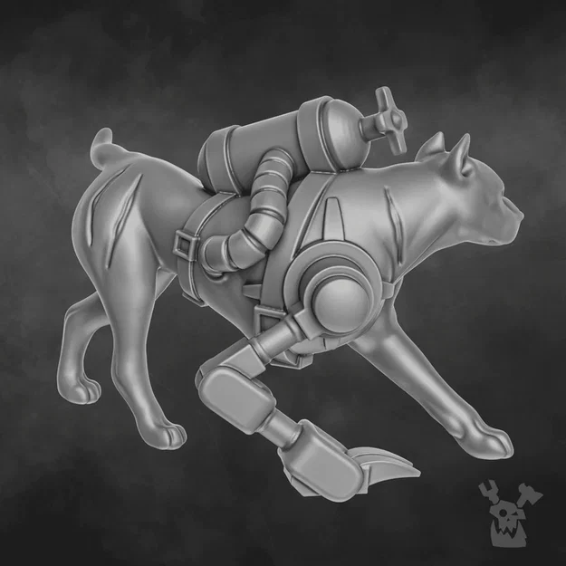 Toxic Hound – Chó Sci‑fi (pre-supported & unsupported) - Image 3